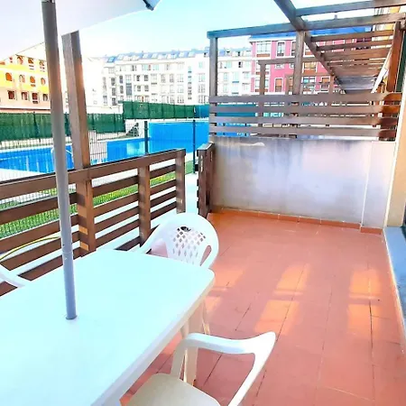 شقة Con Terraza, Piscina, Padel Y Parking *